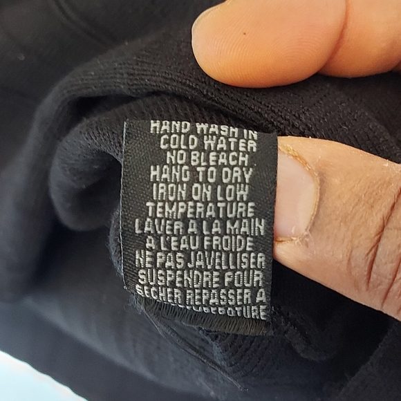 Black knit A - line skirt - Picture 3 of 5